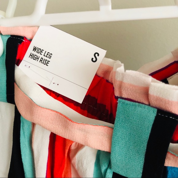 Express - High Waist Striped Wide Leg Pant - Picture 5 of 6